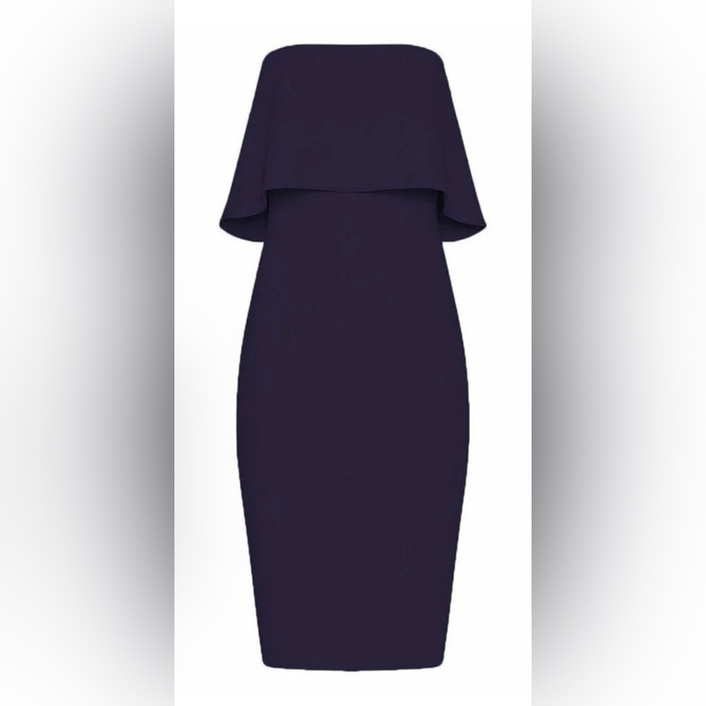 Likely NWT Navy Blue Strapless Driggs Dress Size 12